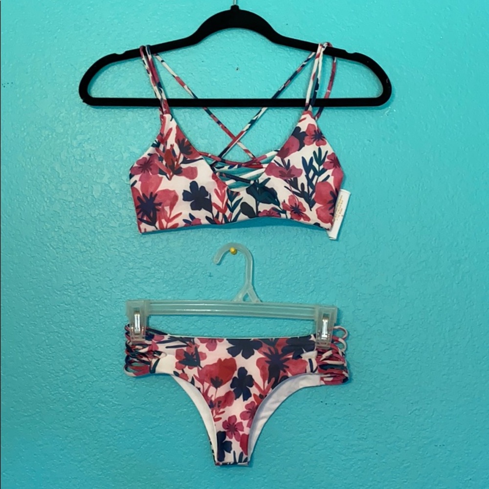 Kaohs Bikini Set Floral Pink/Green